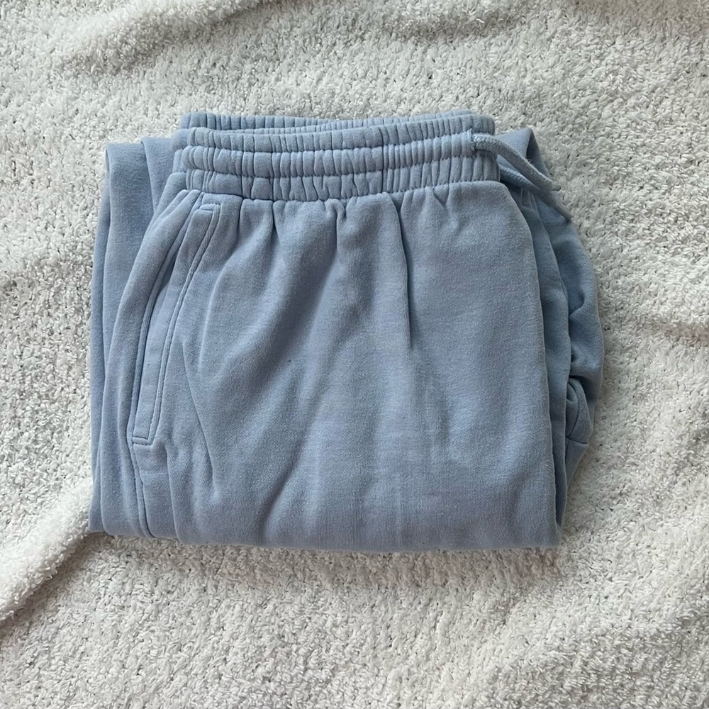 blue sweatpants